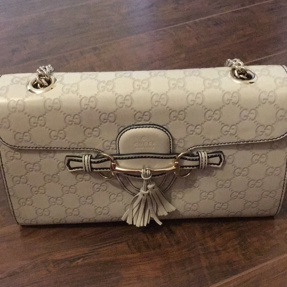 Cream Gucci bag